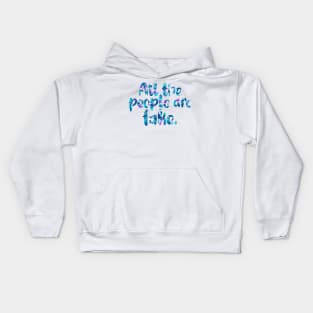 Young Royals: All the people are fake Kids Hoodie